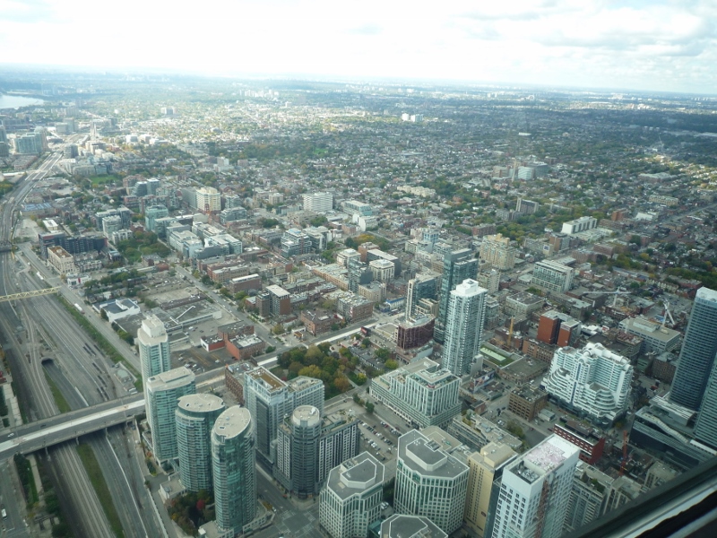 Vue de la CN Tower sur Toronto